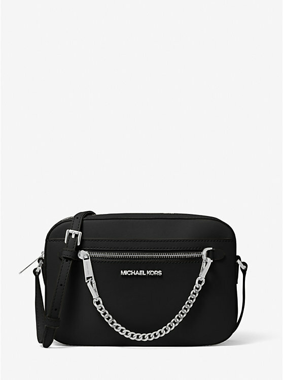 Сумка кросс-боди MICHAEL KORS, фактура рельефная, гладкая, черный — фото 1