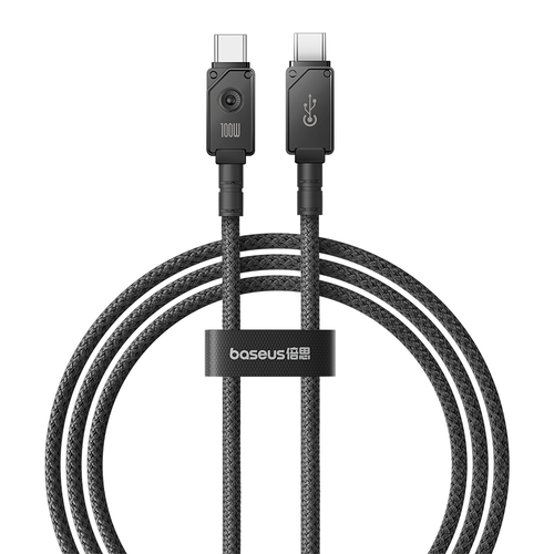 Кабель Baseus P10355800111-00 Unbreakable Series Fast Charging Data Cable Type-C to Type-C 100W 1m Cluster Black