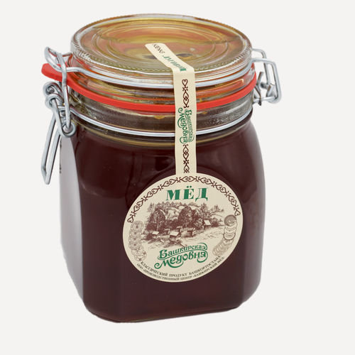 Изображение товара Мёд натуральный Башкирский цветочный "Башкирская медовня" 1100 гр стекло