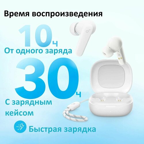 Наушники беспроводные TWS Anker Soundcore R50iP20i монорежим эквалайзер для смартфона Apple и Anroid Белый 579000₽