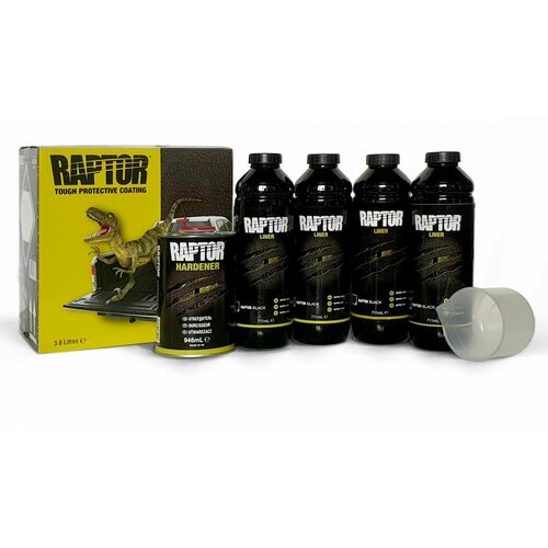 Сверхпрочное покрытие юпол раптор U-POL Raptor комплект с отвердителем 38 литра 14071₽