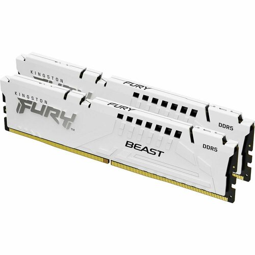Оперативная память KINGSTON FURY Beast White DIMM DDR5 32GB 2x16GB 5600 MHz KF556C40BWK2-32 11946₽