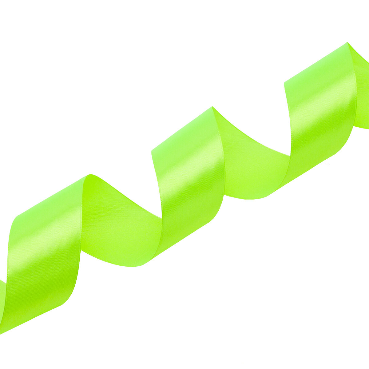 Лента атласная декоративная широкая Айрис, 5см*22,86м (084 салатовый