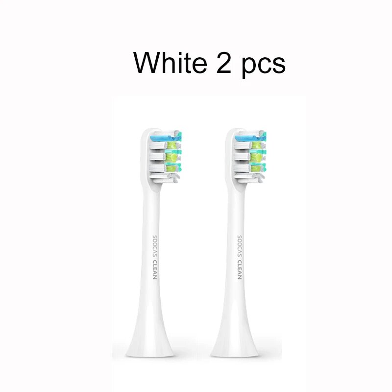 Сменные насадки для электрической зубной щетки SOOCAS X1/ X3/ X3U/ X5, White 2 pcs