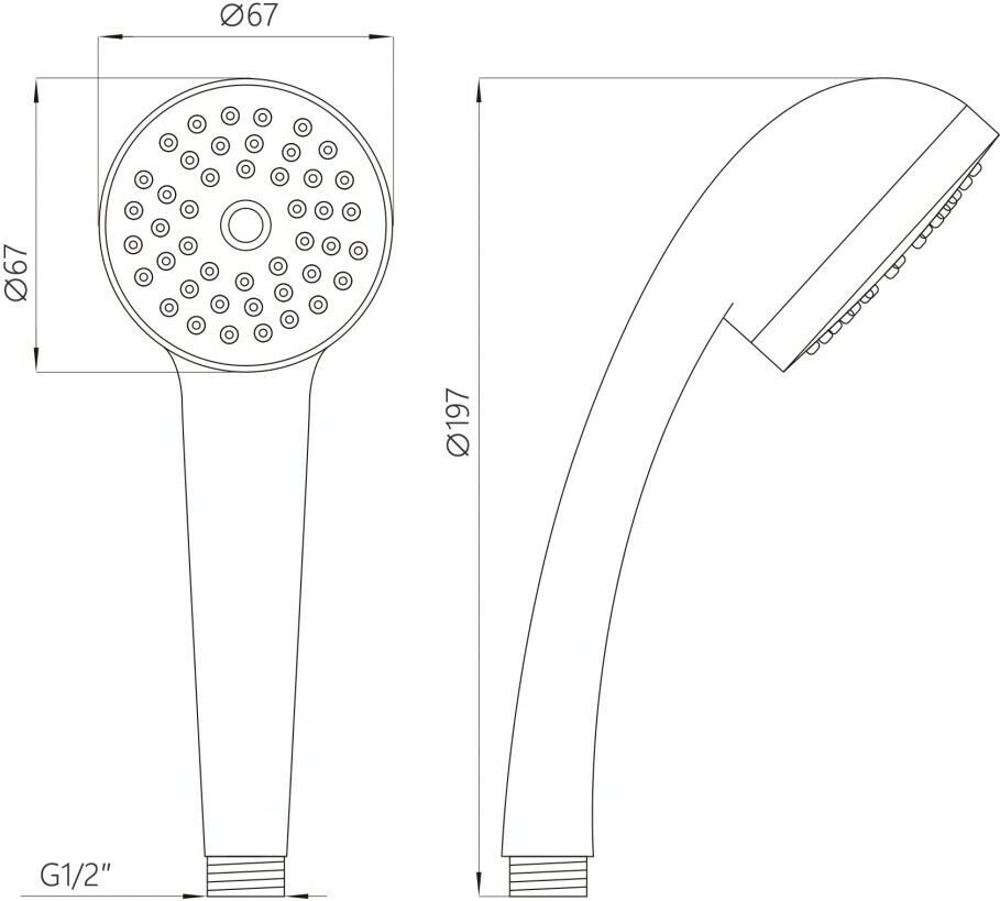 Душевая стойка без смесителя для ванной, душа AV ENGINEERING AVSSS-028 — фото 1