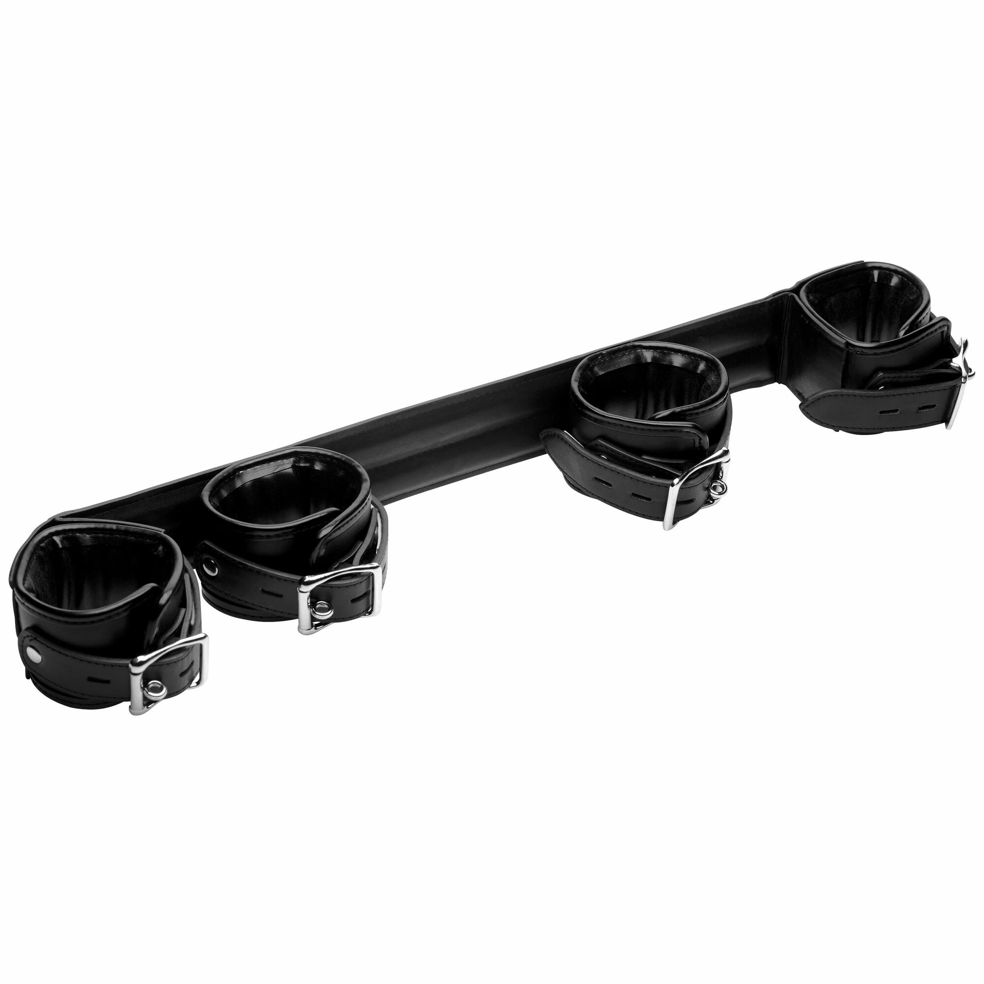 частное раздвинула ноги Черная распорка с манжетами для рук и ног Deluxe Rigid Spreader Bar —  купить в интернет-магазине G-Lovers на Яндекс Маркете