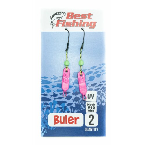 Булеры рыболовные Best Fishing Neon, #10, 2 гр, цвет розовый UV
