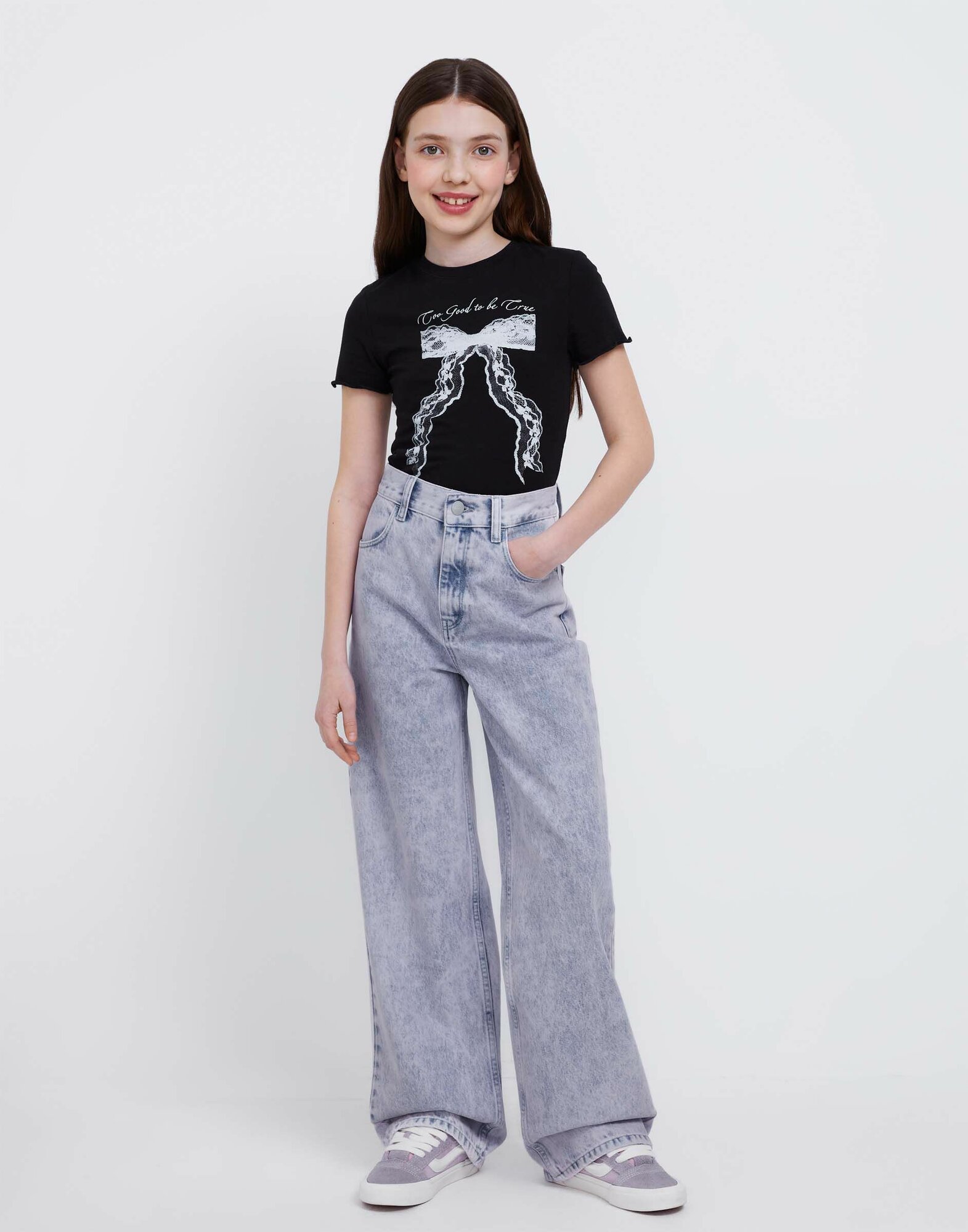Джинсы Gloria Jeans, размер 14+/170 (42), голубой, синий