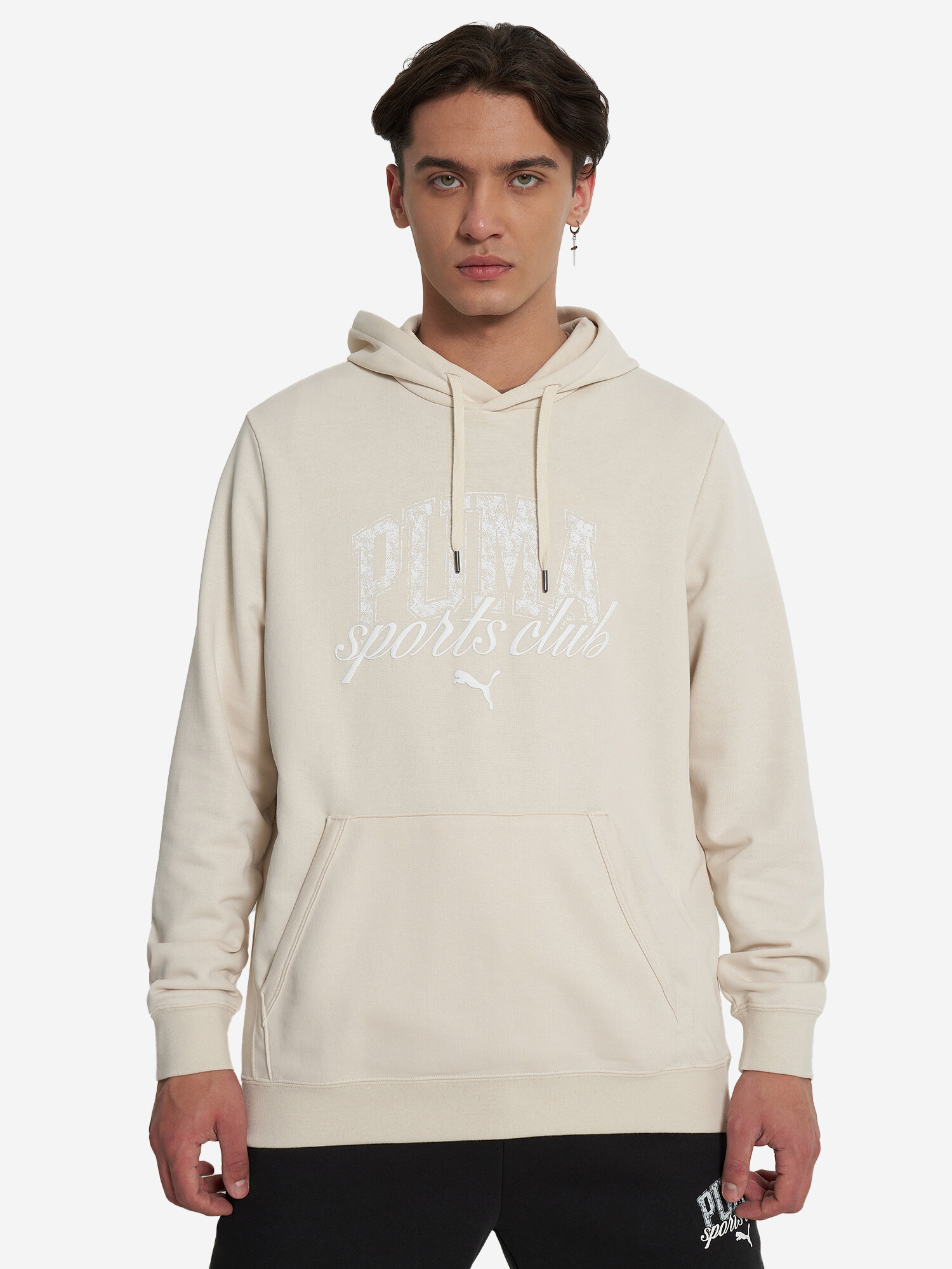 Худи спортивное PUMA, размер M, , молочный — фото 1