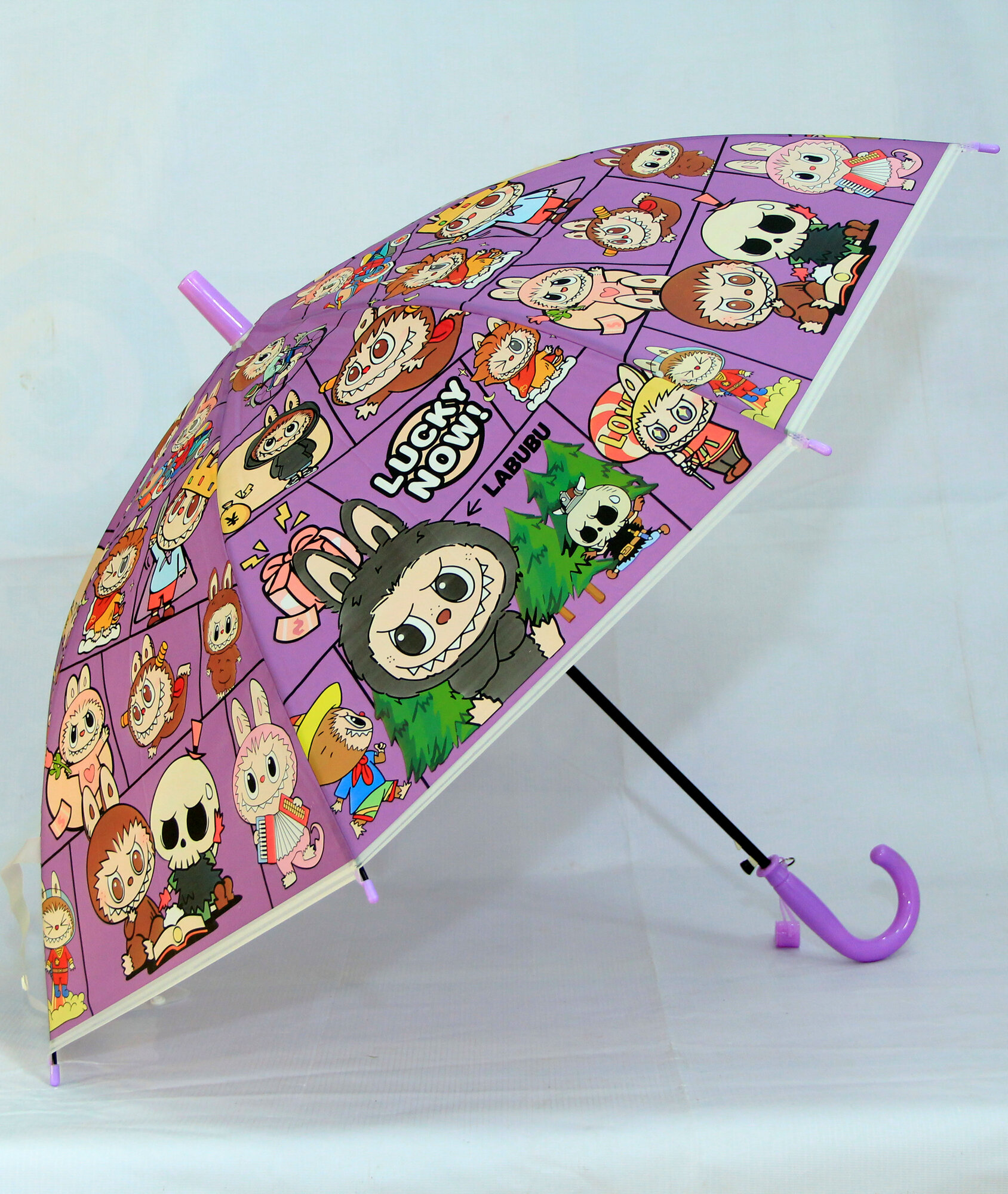 Зонт-трость , фиолетовый — фото 1