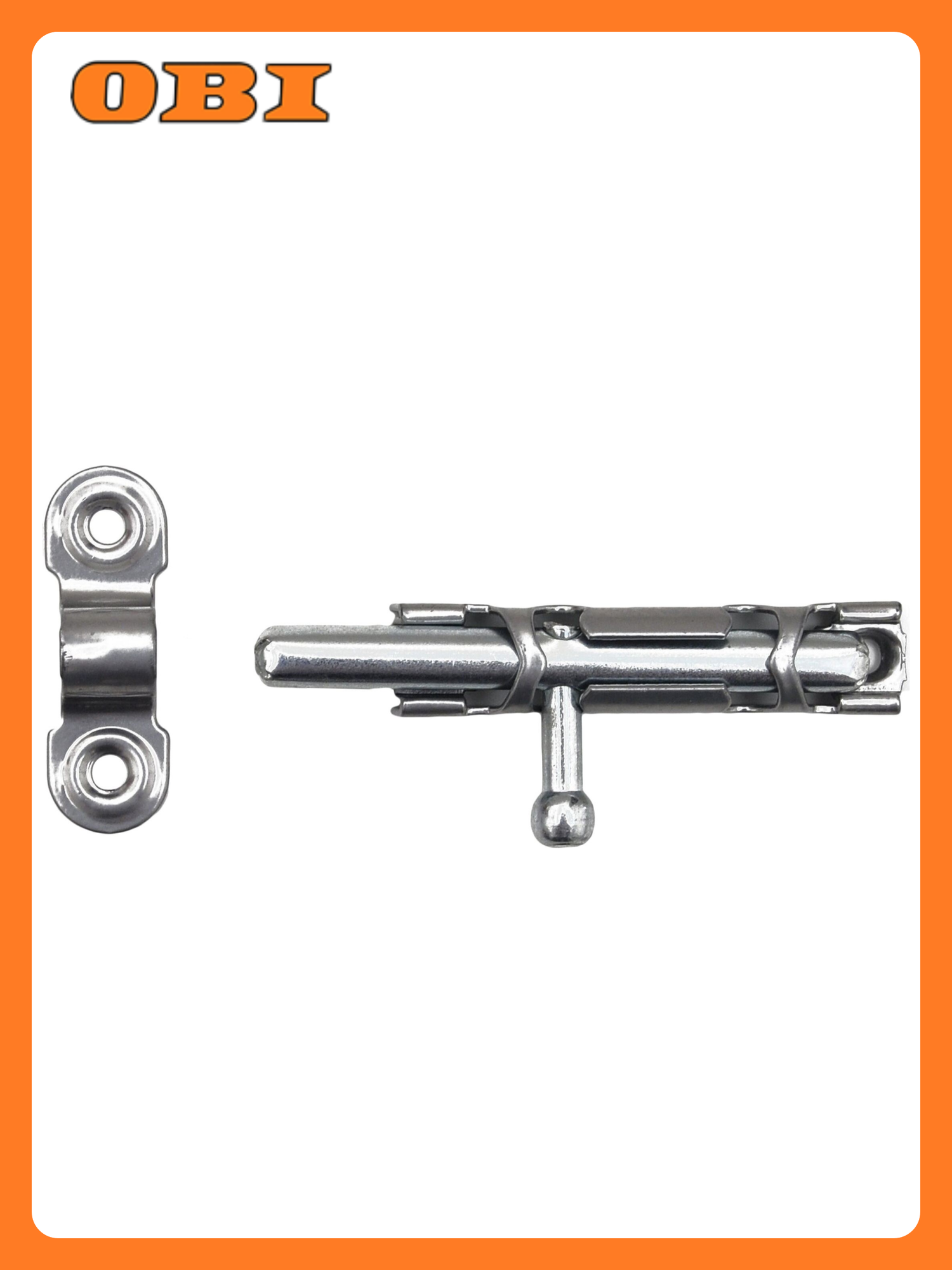 Дверная задвижка Tech-KREP JET накладная серебристая 83x31x30 мм