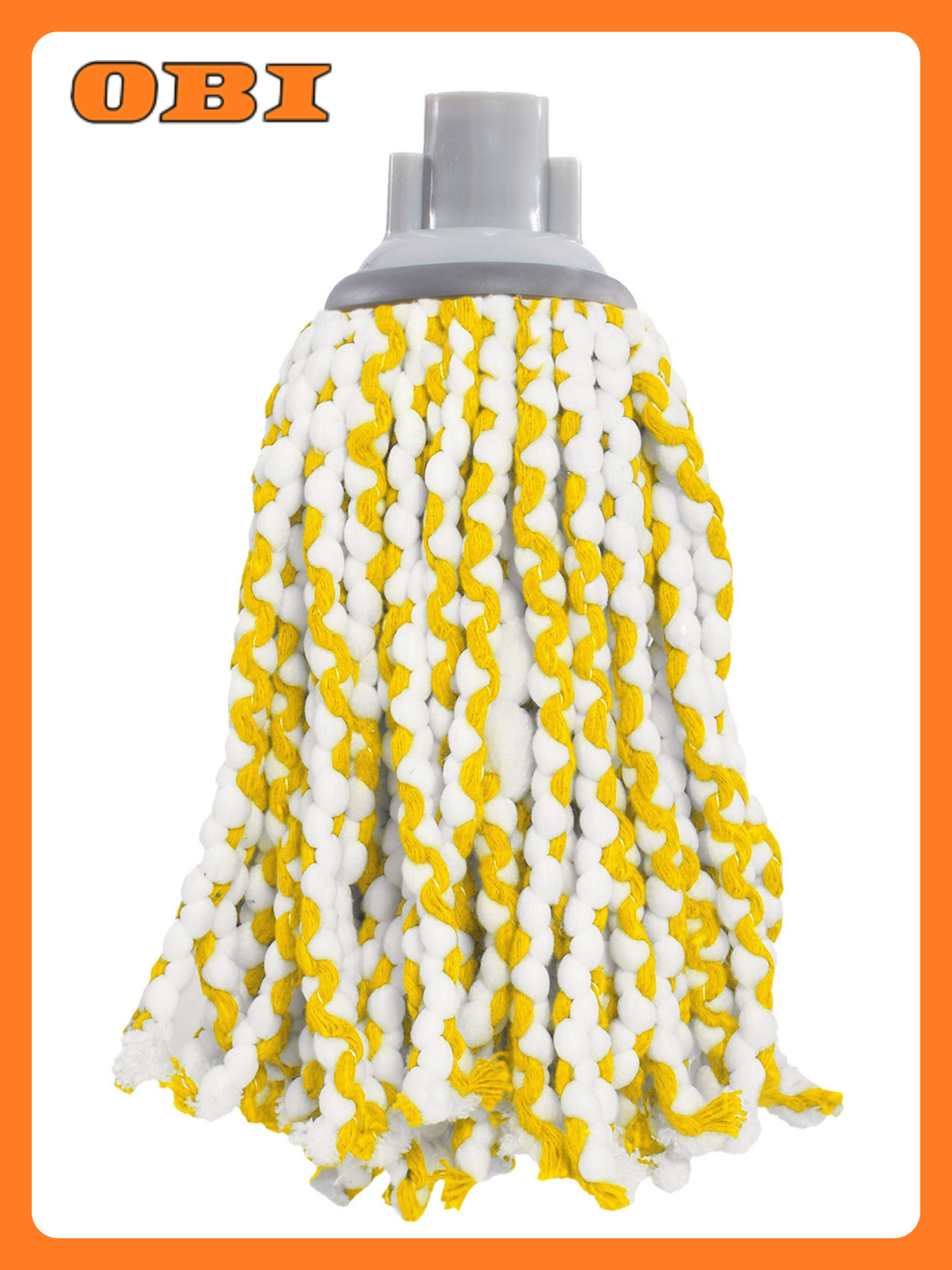 Швабра Apex Girello с отжимом веревочный моп микрофибра желтая