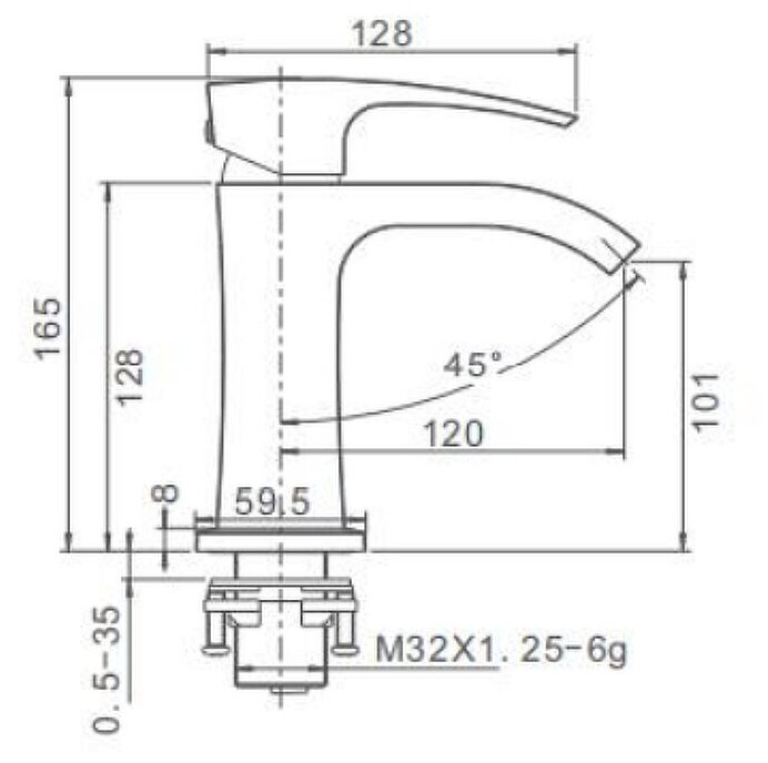 G1007-8 Смеситель для раковины Gappo - фотография № 2