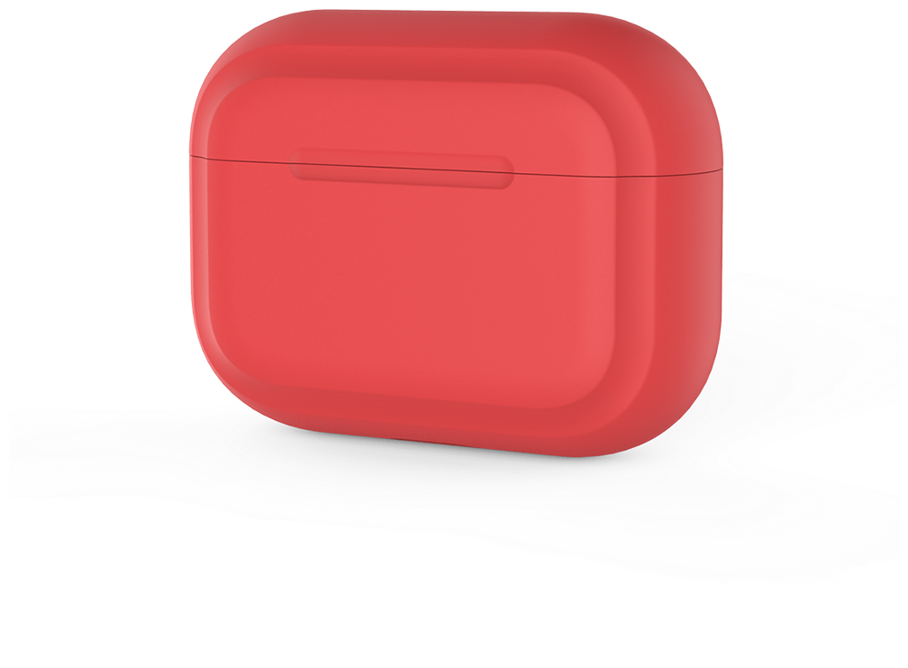 Чехол Deppa для футляра наушников Apple AirPods Pro, силикон, красный - фото №8