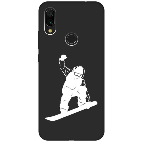Матовый чехол Snowboarding W для Xiaomi Redmi 7 / Сяоми Редми 7 с 3D эффектом черный матовый чехол snowboarding w для xiaomi redmi 7 сяоми редми 7 с 3d эффектом черный
