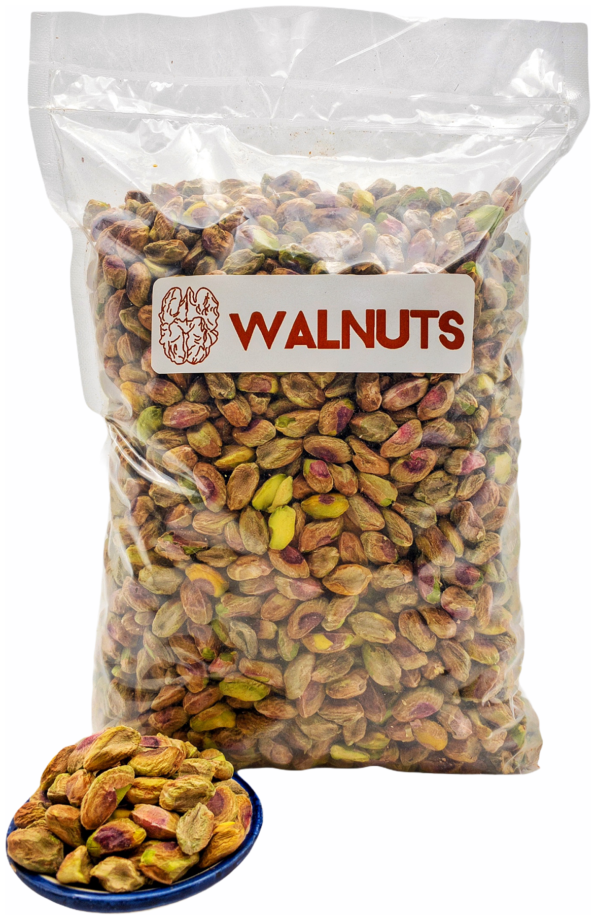 Фисташки очищенные, отборные орехи свежего урожая 250 грамм, "WALNUTS" без обжарки