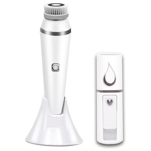 Электрическая щетка для умывания 4 насадки В комплекте портативный нано увлажнитель для лица 185000₽