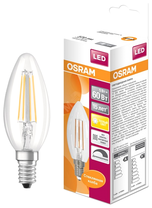 Светодиодная филаментная лампа Osram 4058075230354