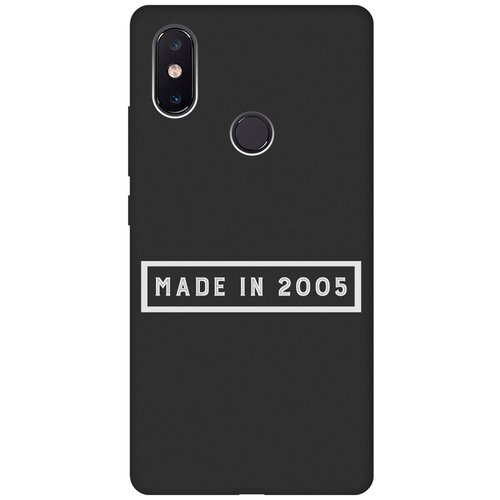 Матовый Soft Touch силиконовый чехол на Xiaomi Mi 8 SE, Сяоми Ми 8 СЕ с 3D принтом 2005 W черный матовый soft touch силиконовый чехол на xiaomi mi 8 se сяоми ми 8 се с 3d принтом stormtrooper stickers черный