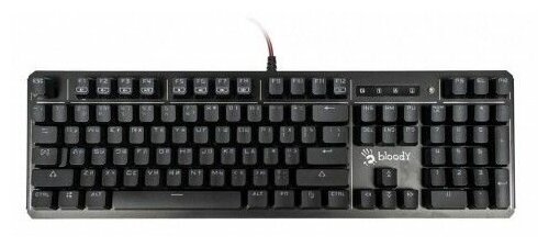 Клавиатура A4Tech Bloody B975 механическая черный USB Multimedia for gamer LED подставка для запястий
