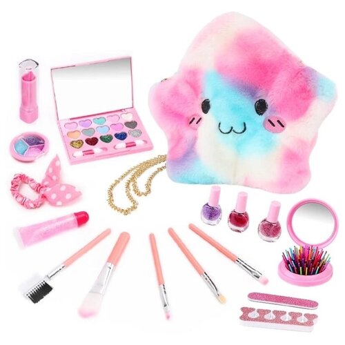 Сумочка детская с декоративной косметикой / Большой набор детской косметики для девочки