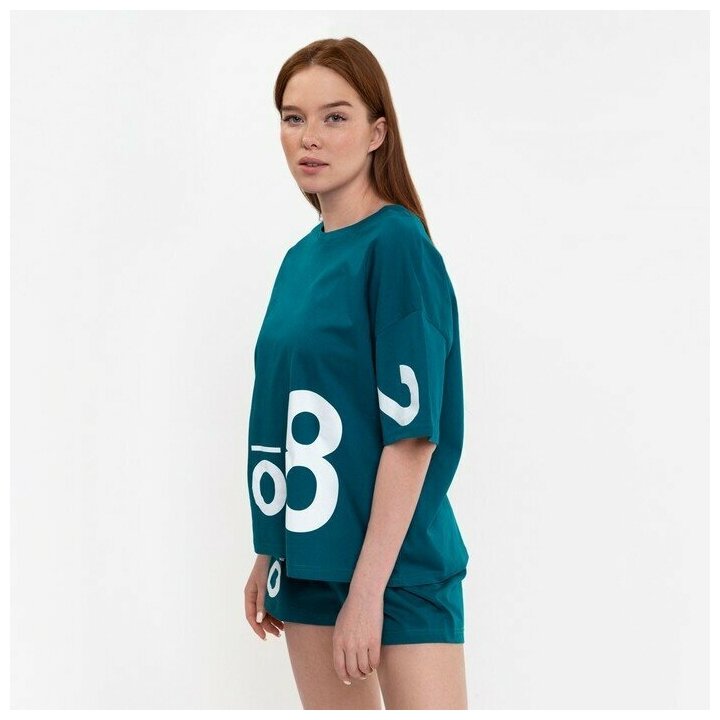 Дарья Комплект женский (футболка,шорты), цвет микс, размер 44 - фотография № 15