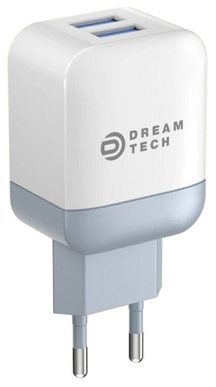 Сетевое зарядное устройство 2 x USB A 2,4A Dream C1 для смартфона Apple и Android