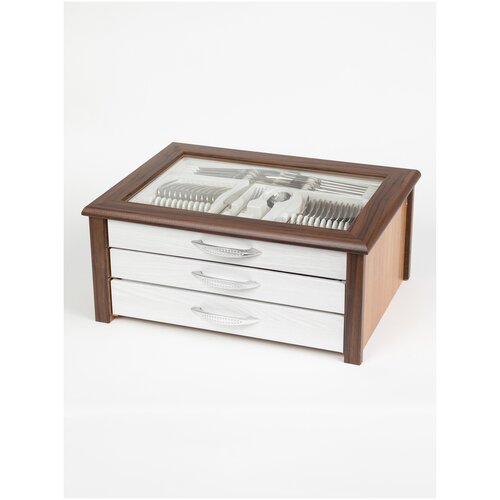 Нaбор столовых приборов нa 12 персон, 90 предметов, в кейсе