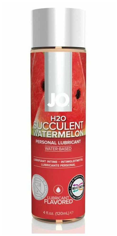 Ароматизированный лубрикант Арбуз на водной основе System Jo Flavored Watermelon 120 мл System Jo