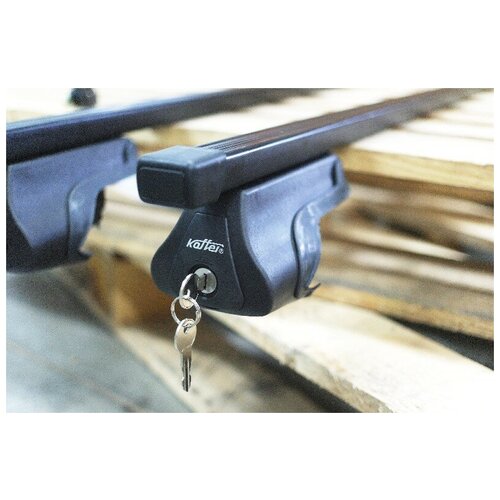 Автобагажник на рейлинги с прям рейкой 1,3 м, KOFFER