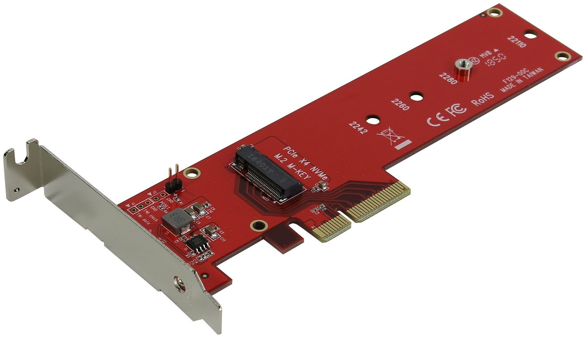 Переходник Smartbuy Dt-129a для M2 Ngff M-Type SSD в PCIe 30 x4 с радиатором