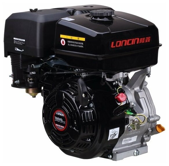 Двигатель бензиновый Loncin G390F (I type) D25.4 (13л.с., 389куб. см, вал 25.4мм, ручной старт) - фотография № 8