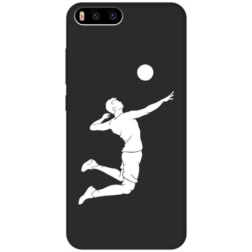 Матовый чехол Volleyball W для Xiaomi Mi 6 / Сяоми Ми 6 с 3D эффектом черный матовый чехол climbing w для xiaomi mi 6 сяоми ми 6 с 3d эффектом черный