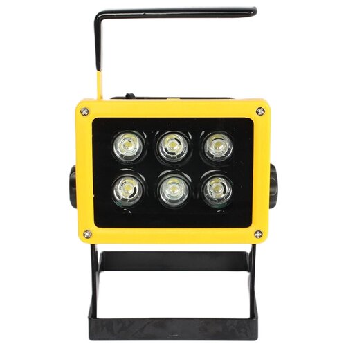 фото Прожектор-фонарь светодиодный аккумуляторный с подставкой акб 220/12в yyc-205 police