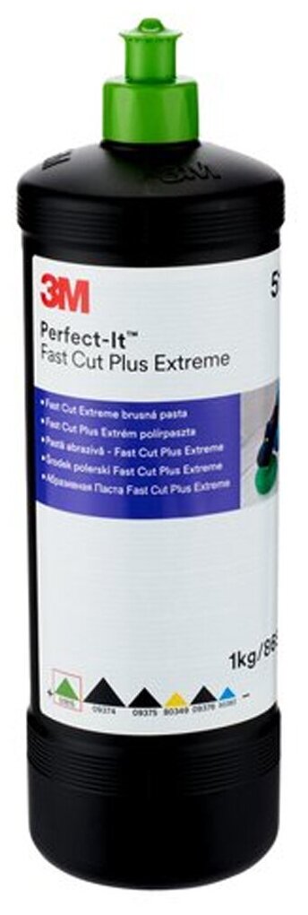 3M™ 51815 Паста Perfect-it™ Fast Cut Plus Extreme абразивная полировальная (зеленый колпачок), 1 кг