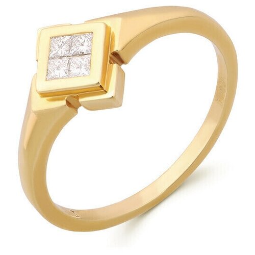 фото 00615-3 кольцо русские самоцветы кольцо с бриллиантами из коллекции "invisible",22 размер