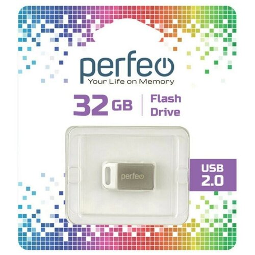 USB Флеш-накопитель USB накопитель Perfeo 32GB M05 Metal Series