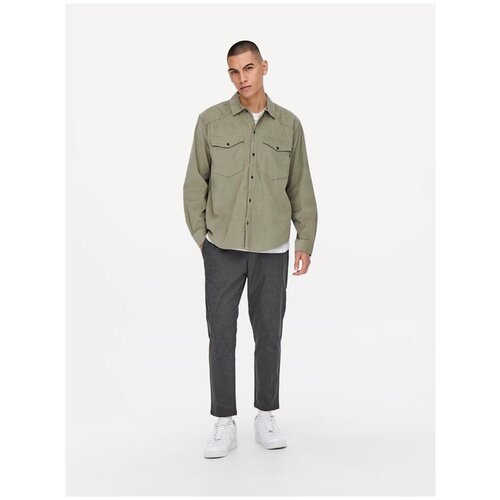 фото Only & sons, брюки мужские, цвет: черный, размер: s