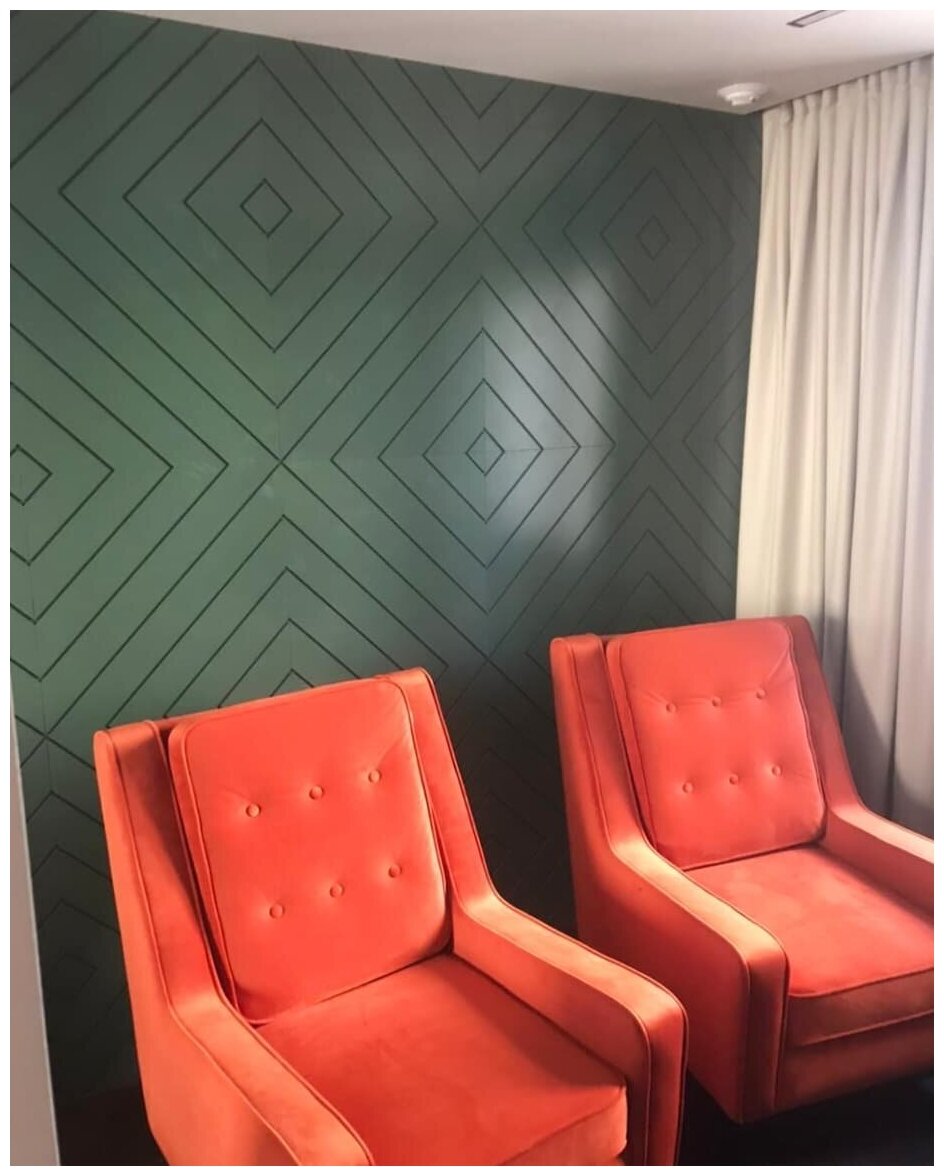 фото Фрезерованная МДФ панель в эмали