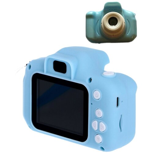 Детская мини-цифровая камера Начинающий фотограф Фотокамера цифровая Голубой 143900₽