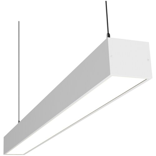 Линейный светильник светодиодный потолочный подвесной, Рассвет, LED, белый, 3000К, 18 Вт, 600*50*50мм