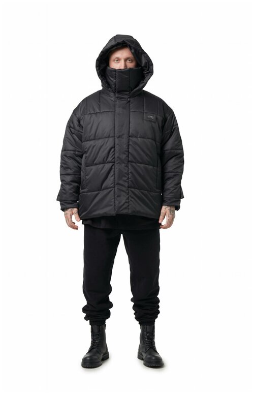 куртка ZNWR зимняя, силуэт прямой, размер S, черный