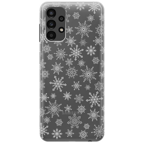 Силиконовый чехол с принтом Fairy Snowflakes для Samsung Galaxy A13 4G / Самсунг А13 4Г силиконовый чехол с принтом fairy snowflakes для realme 10 4g рилми 10 4г