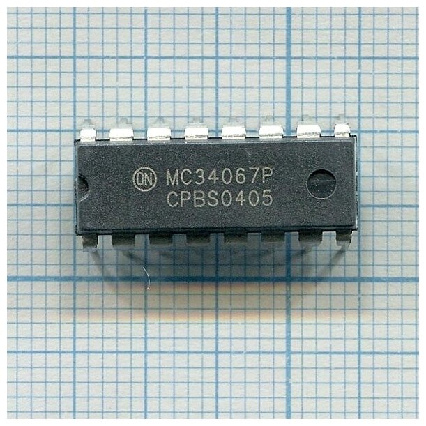 Контроллер ON Semiconductor MC34067P, DIP16