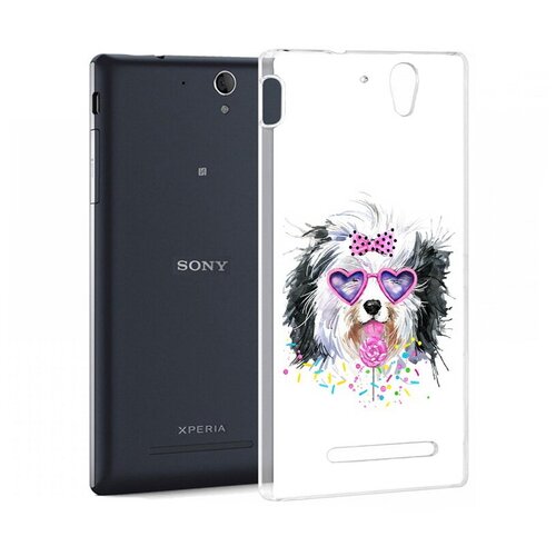 Чехол задняя-панель-накладка-бампер MyPads пушистик для Sony Xperia C3/C3 Dual Sim противоударный чехол задняя панель накладка бампер mypads череп в лампочке для sony xperia c3 c3 dual sim противоударный