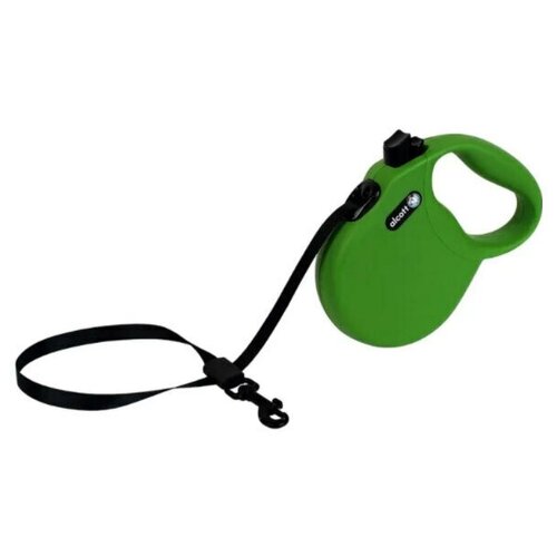 ALCOTT WANDERER поводок-рулетка для животных (лента) L зеленый