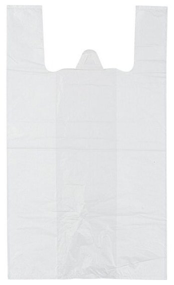 Пакет майка Комус ПНД 16 12х30 9 мкм 100 шт  белый