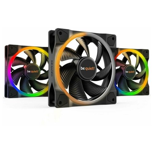 Вентилятор be quiet! LIGHT WINGS 120mm PWM Triple Pack вентиляторы для корпуса cooler master masterfan mf120 halo 3in1 white 120mm argb pwm mfl b2dw 183pa r1