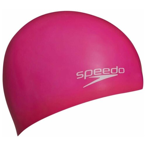 шапочка для плавания speedo plain molded silicone cap арт 8 70984d437 Шапочка для плавания детская SPEEDO Plain Moulded Silicone Cap Jr 8-70990F290, фуксия