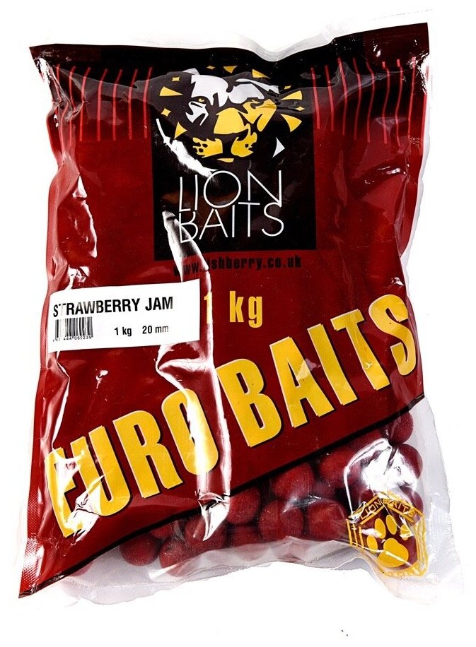 Бойлы тонущие 20 мм LION BAITS. Серия- "EURO BAITS" кальмар и осьминог (Sguid & Octopus) - 1 кг